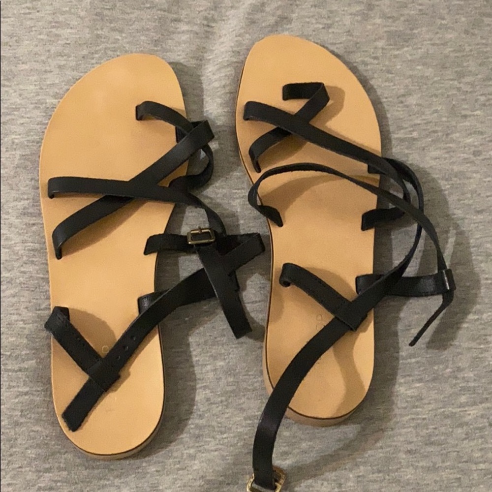 Black and Brown Flats